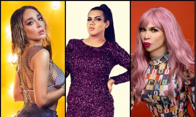 Manelyk González, Kimberly "La Más Preciosa" y Trixy Star, algunas de las invitadas a la marcha gay de Mérida