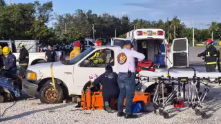 Accidente con cuatro lesionados moviliza a rescatistas en Ciudad del Carmen; era un simulacro