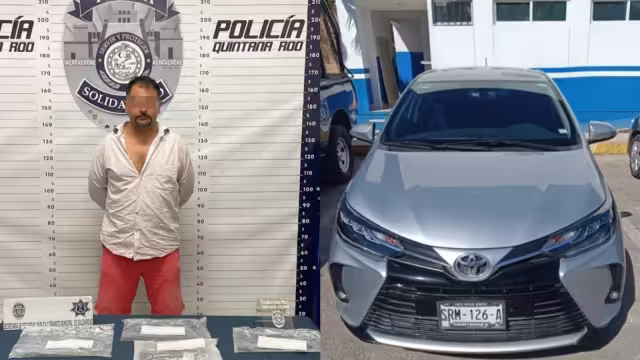 Este domingo la policía municipal logró la detención de un ladrón y el hallazgo de un auto robado