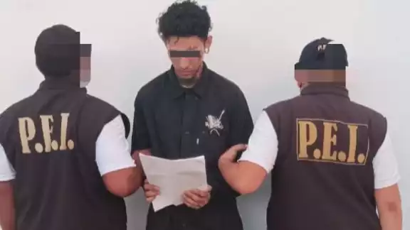 El joven fue detenido por elementos de la Policía Estatal de Investigación de la SSP