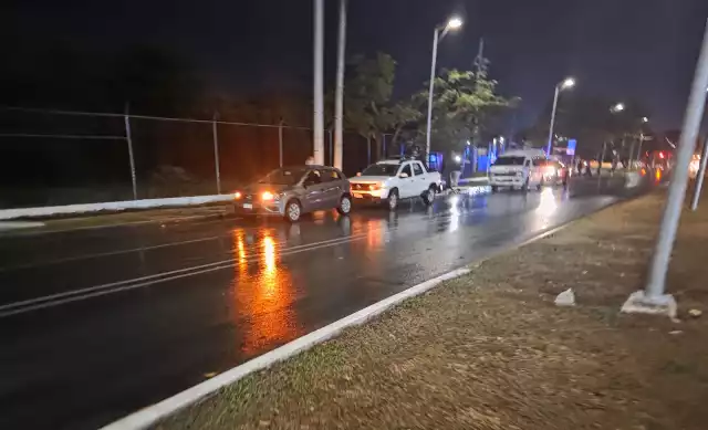 Solamente se registraron daños materiales en el choque