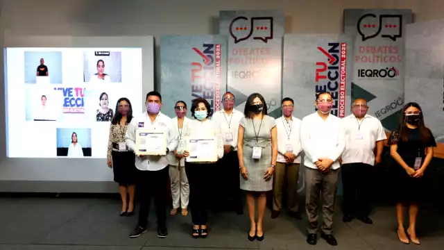 Fueron siete los candidatos a la alcaldía de Cozumel los que participaron en el debate