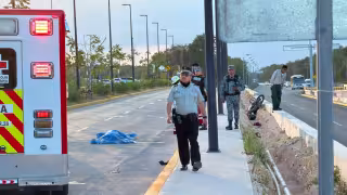 Motociclista pierde la vida tras accidentarse sobre el libramiento de la autopista Mérida-Cancún