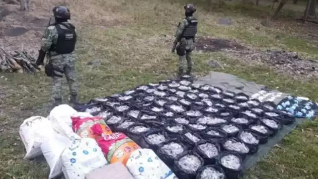 Decomisan 16 mil dosis de cristal y marihuana en Michoacán