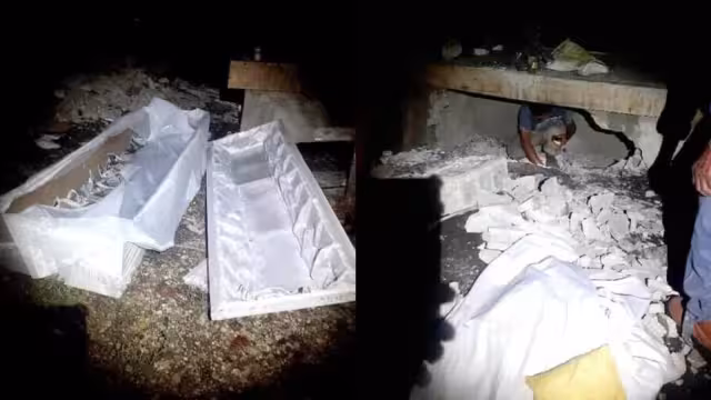 El pasado viernes 22 de abril cerca de la media noche, en la comunidad de Noh-Bec, se registró un hecho inusual en el panteón de la localidad