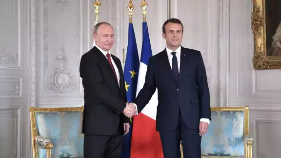Vladimir Putin y Emmanuel Macron han tenido una buena relación de trabajo al frente de Rusia y Francia Vladimir Putin y Emmanuel Macron han tenido una buena relación de trabajo al frente de Rusia y Francia