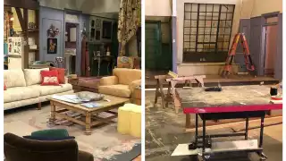 Fotografías del escenario donde se graba el reencuentro