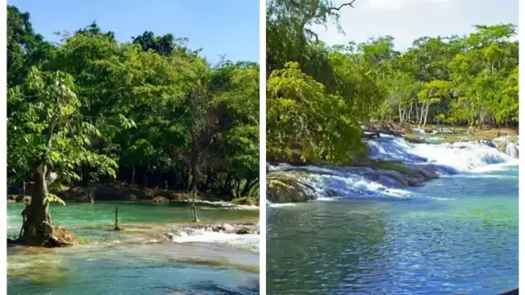 Las cascadas de Reforma, en Balancán, Tabasco Las cascadas de Reforma, en Balancán, Tabasco