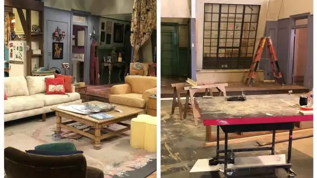 Fotografías del escenario donde se graba el reencuentro