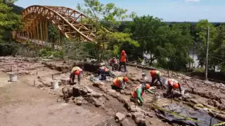 Trabajos de salvamento arqueológico en el Tren Maya