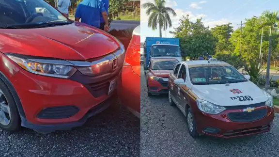 El accidente dejó daños materiales pero no se reportaron personas lesionada El accidente dejó daños materiales pero no se reportaron personas lesionada