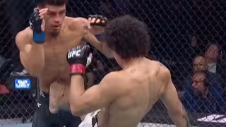 Imanol Rodríguez noquea a Alden Coria con brutal patada al cuerpo en UFC 332