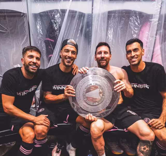 La celebración con los grandes