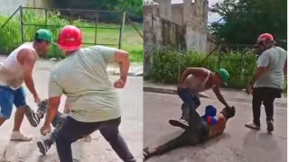 Intenta asaltar a un peatón y termina golpeado tras esconderse en una frutería de Escárcega