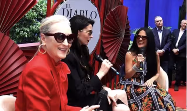 Martha Debayle y las protagonistas de El Diablo Viste a la Moda 2