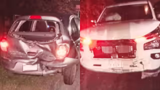 Topes sin visibilidad provocan accidente entre dos vehículos en tramo de Champotón