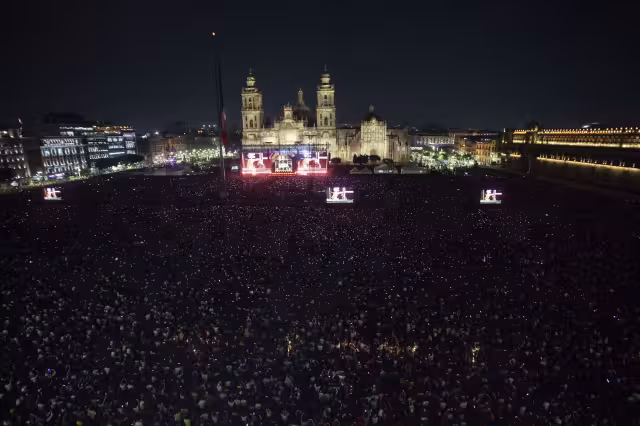 31 minutos llena la plaza del zócalo de la CDMX