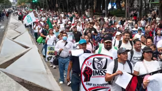 Marcha de trabajadores de Salud hoy 14 de octubre en CDMX: horario, ruta y calles afectadas