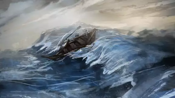 "Muy señora Vida mía, se me complace suponer que no todos nos logramos salvar de las profundidades del mar".