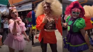 Show drag llena de color y alegría el Mercado Principal de Campeche