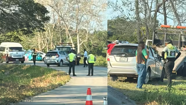 El accidente ocurrió cerca del ejido Chekubul, en la curva conocida como “El Jovo”.