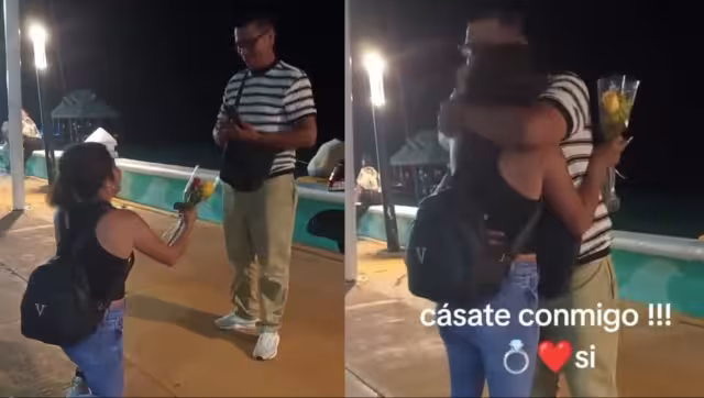 Joven rompe estereotipos y propone matrimonio frente al mar, el video se hace viral