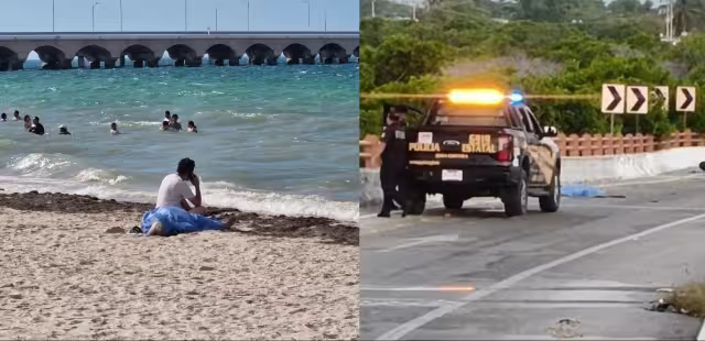 Un motociclista pierde la vida en un accidente vial y un adulto mayor se ahoga en el malecón tradicional