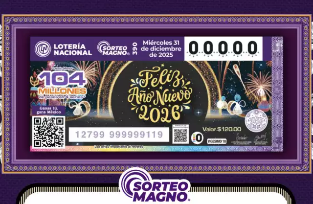 Conoce los números ganadores y quién se lleva el premio mayor del Sorteo de Año Nuevo 2026.