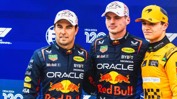 Sergio Checo Pérez terminó en tercero durante el Gran Premio de Miami Sergio Checo Pérez terminó en tercero durante el Gran Premio de Miami
