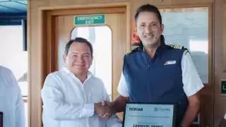 Yucatán recibe por primera vez al crucero Carvival Spirit en Progreso