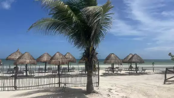 El escaso recale de sargazo en la isla no ha afectado las playas, por lo que podrán ser disfrutadas por los visitantes El escaso recale de sargazo en la isla no ha afectado las playas, por lo que podrán ser disfrutadas por los visitantes