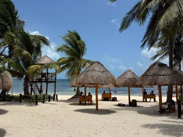 Mientras el sargazo afecta a varias playas de Quintana Roo, Playa Las Perlas en Cancún se mantiene limpia y apta para los visitantes.