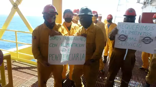 Trabajadores en plataformas marinas de la Sonda de Campeche han realizado ocho huelgas de hambre en siete años