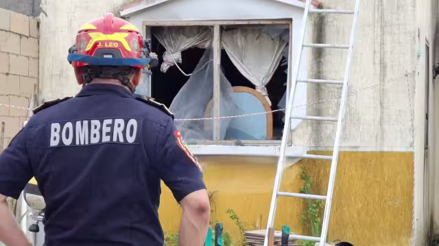 La casa presentó graves daños materiales