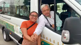 AMLO supervisa obras del Tren Maya en Escárcega, Campeche