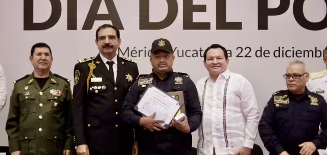 Se entregaron reconocimientos a elementos de la SSP Yucatán