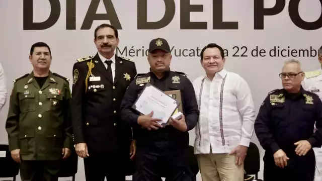 Se entregaron reconocimientos a elementos de la SSP Yucatán