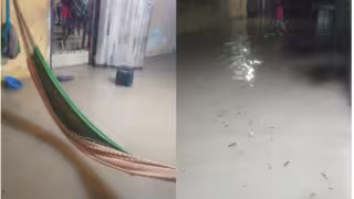 Fuerte aguacero inunda viviendas y deja familias bajo el agua en Bacabchén, Calkiní