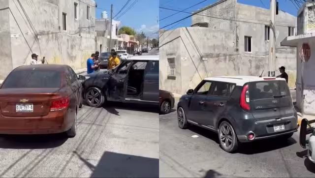 Camioneta no respeta alto y provoca fuerte choque en el barrio de San José