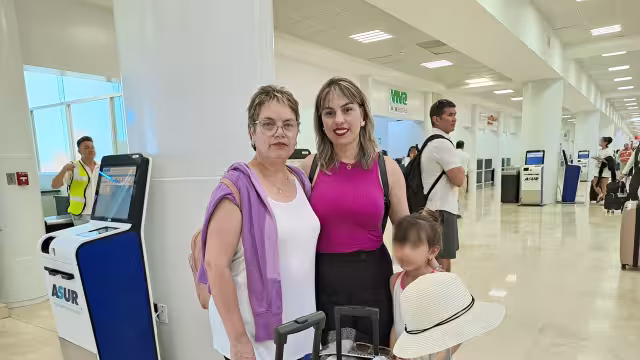 Este fue el primer viaje que realizan juntas como familia, por lo que fue inolvidable