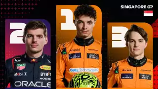 Norris conquista Singapur: McLaren rompe la racha de Red Bull; Checo suma un punto 