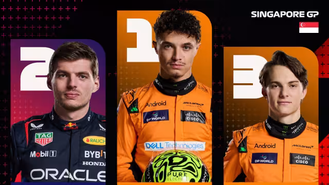 El podio nocturno de Singapur