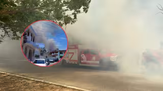 Se ve desde el Centro: Fuerte incendio de maleza moviliza a emergencias en Siglo XXI, Campeche