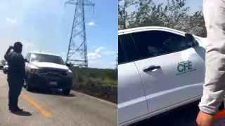 Trabajador de CFE queda grave tras fuerte descarga eléctrica en carretera Sabancuy–Chekubul