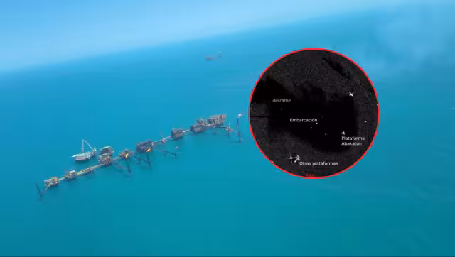 ONGs aseguran que el derrame de hidrocarburos inició desde principios de febrero en aguas de Campeche.