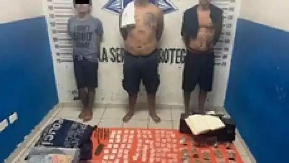 Los tres hombre fueron puestos a disposición de la Fiscalía General del Estado en Playa del Carmen