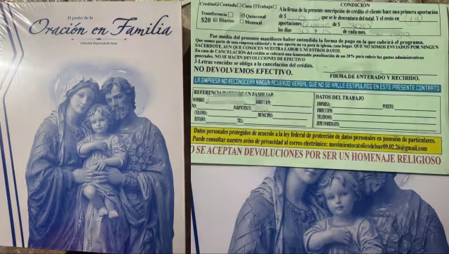 Presuntos vendedores religiosos engañan a familias usando nombres de parroquias en Carmen