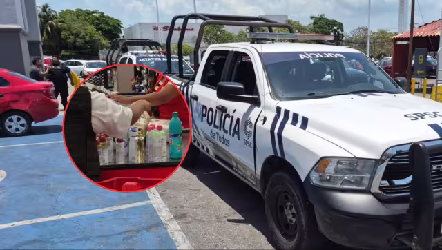 Hombre fue asegurado en Soriana Aviación por presunto intento de robo.