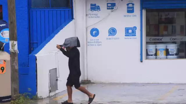 En Cancún, las lluvias comenzaron a retomar desde hace unos días y cada vez más con fuerza