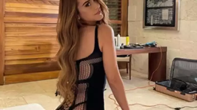 Así se veía en el hotel la influencer